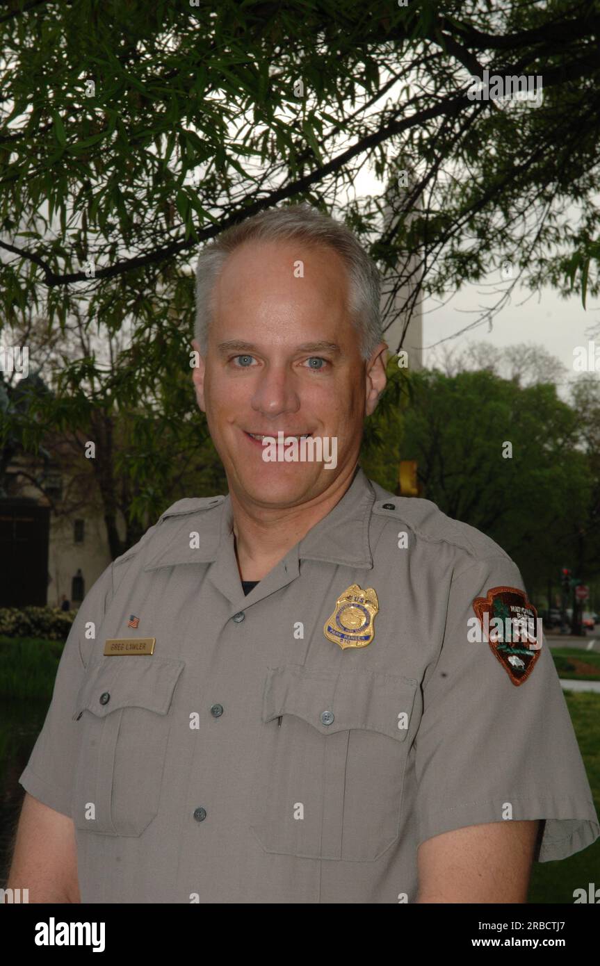 Portrait de Greg Lawler, Ranger du parc national Yosemite Banque D'Images