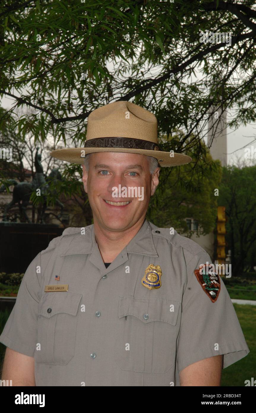 Portrait de Greg Lawler, Ranger du parc national Yosemite Banque D'Images