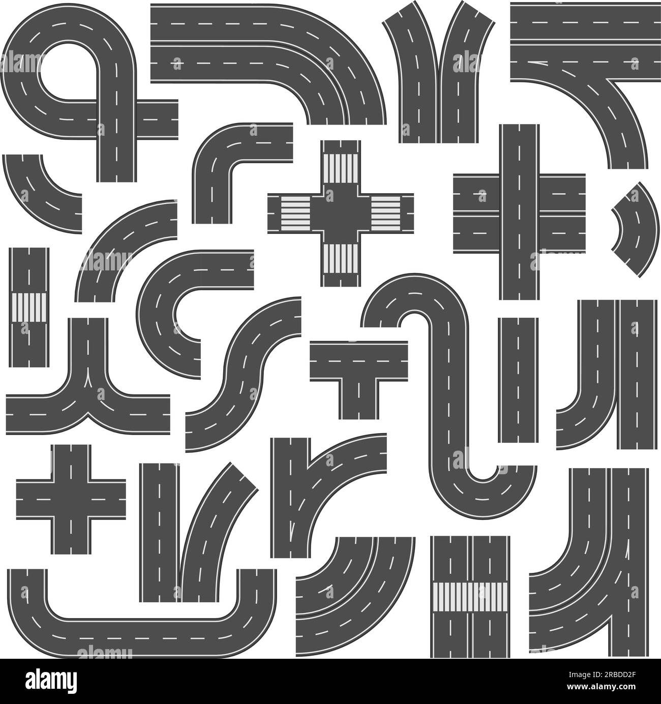 Jonction des autoroutes Banque d'images vectorielles - Alamy