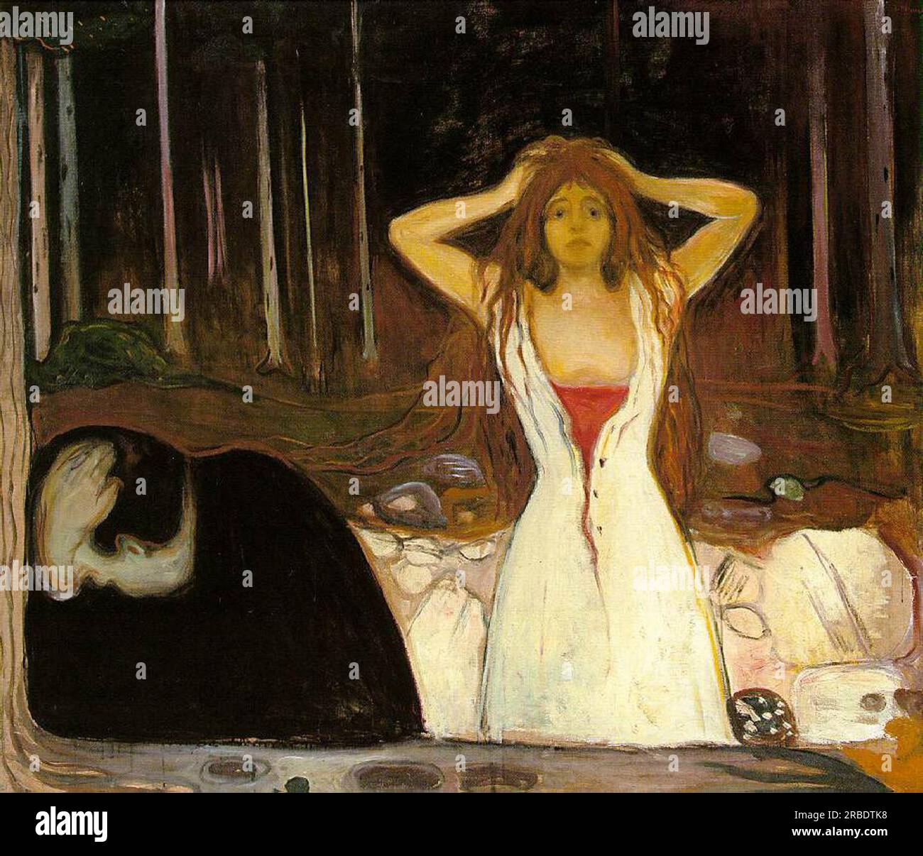 Ashes 1894 de Edvard Munch Banque D'Images