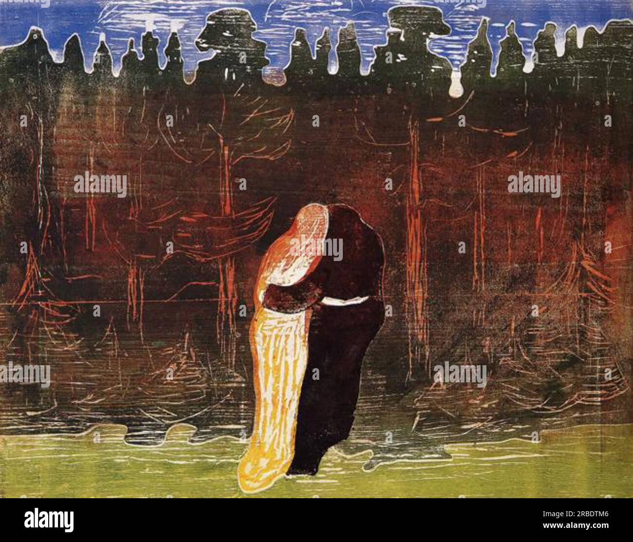 Vers la Forêt II 1915 par Edvard Munch Banque D'Images