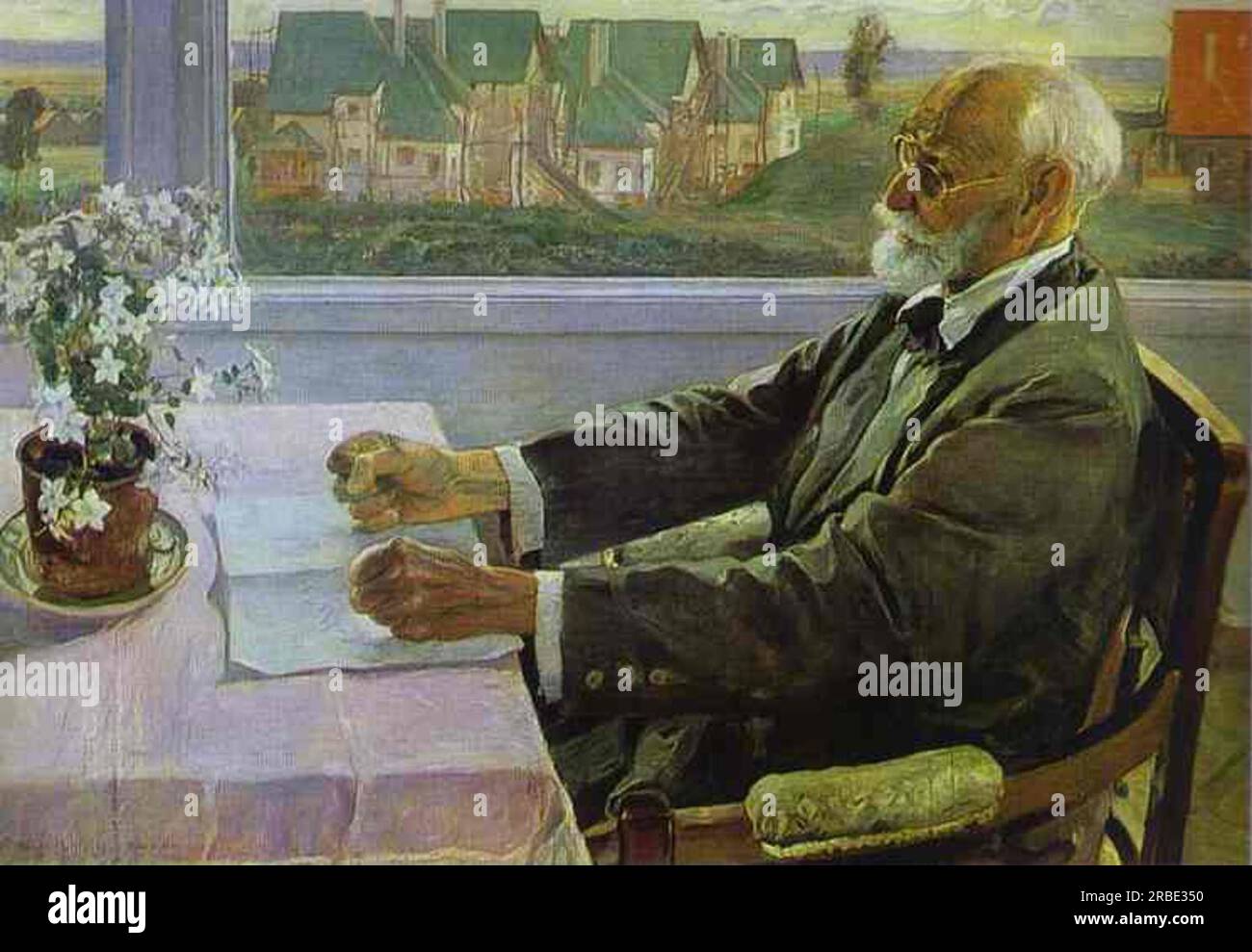 Ivan Petrovich Pavlov 1935 par Mikhail Nesterov Banque D'Images