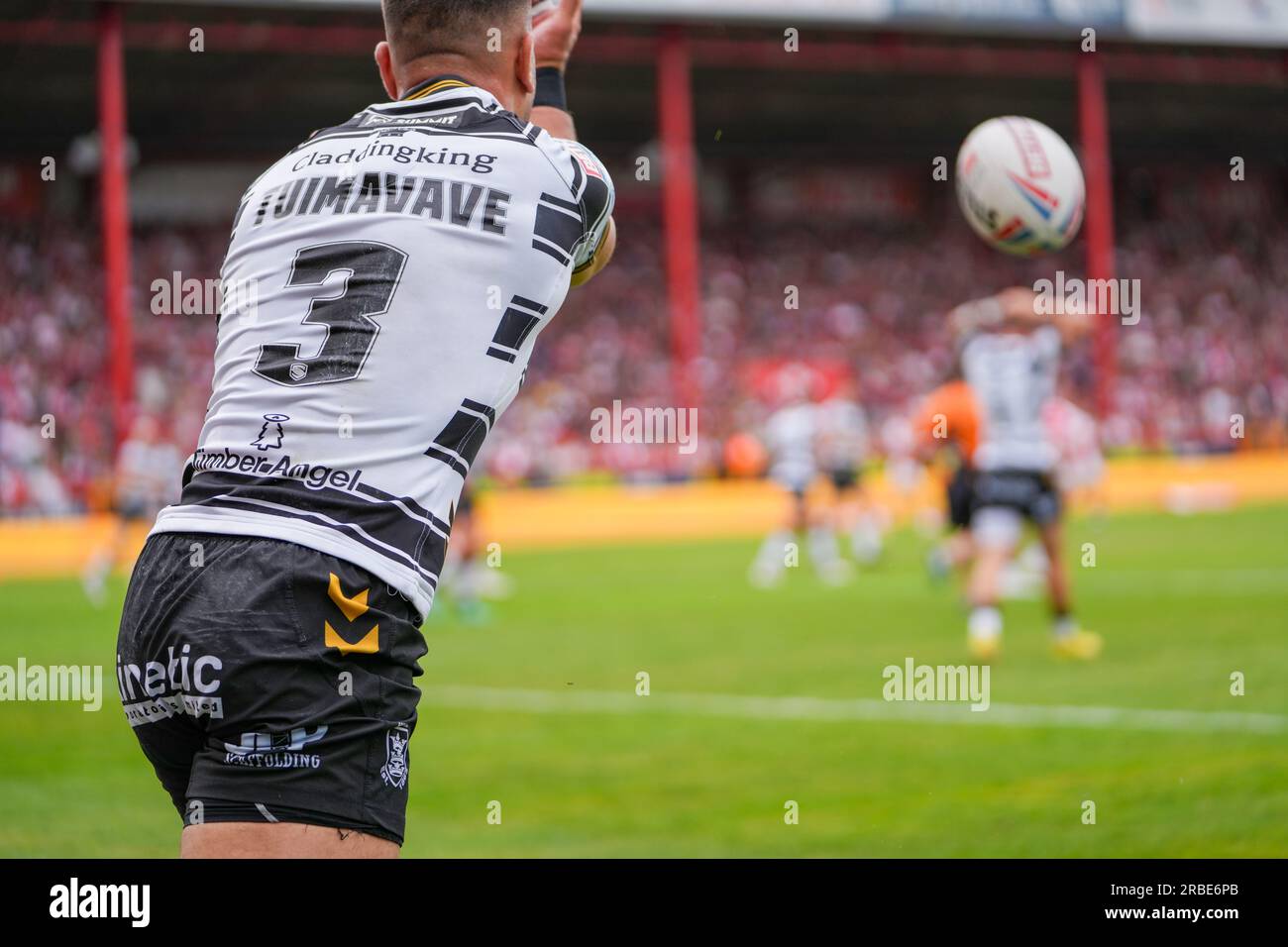 Hull, Royaume-Uni. 9 juillet 2023. Betfred Super League : Hull KR - Hull FC. Carlos Tuimavave, Hull FC. Crédit : Paul Whitehurst/Alamy Live News Banque D'Images