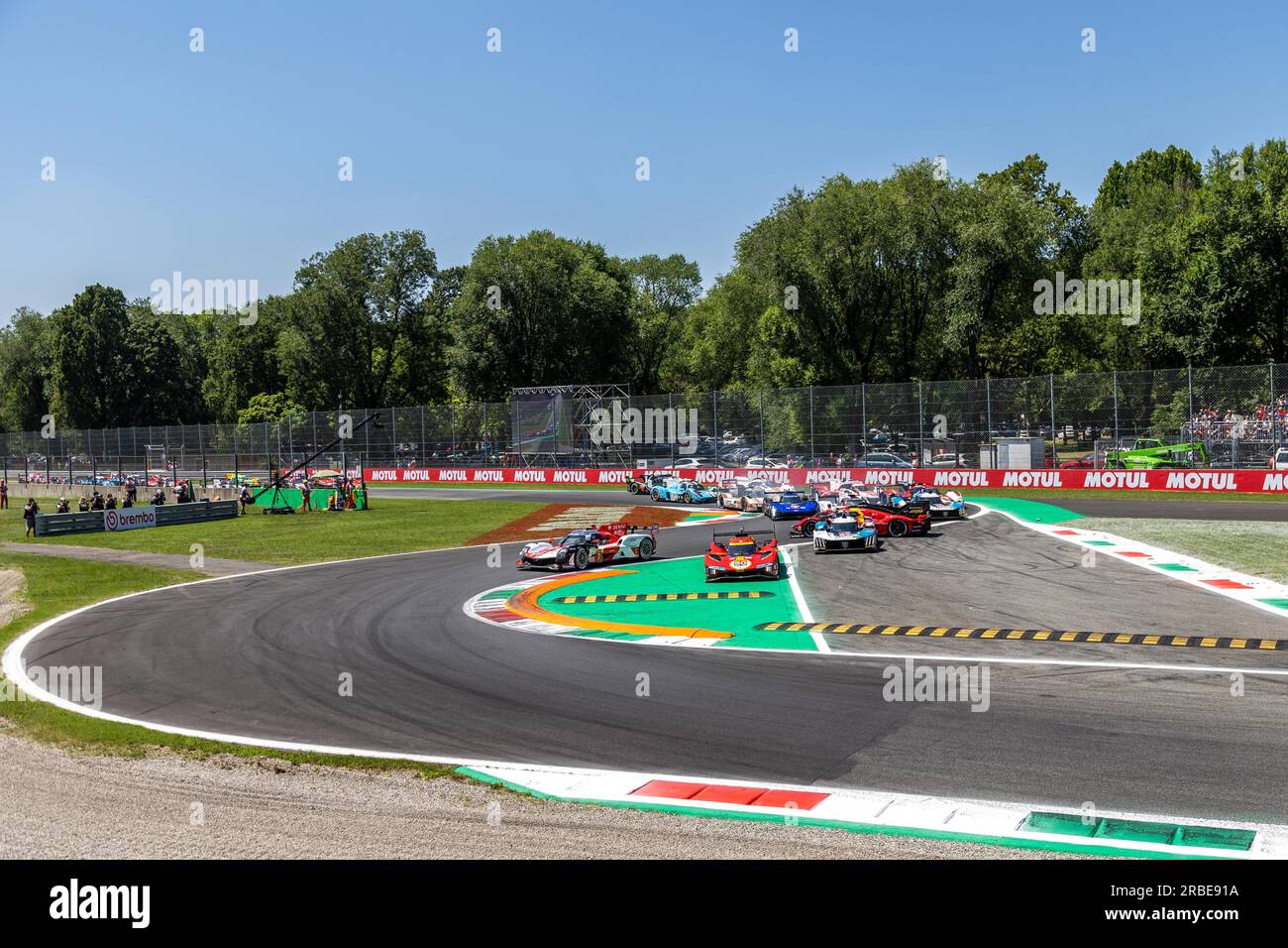 Monza, Italie. 09 juillet 2023. Autodrome national de Monza, Monza, Italie, 09 juillet 2023, Début des 6 heures de Monza pendant le WEC - FIA WORLD ENDURANCE CHAMPIONSHIP Race - Endurance Credit : Live Media Publishing Group/Alamy Live News Banque D'Images