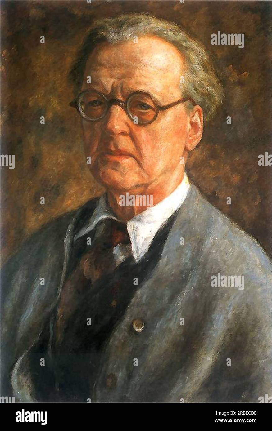 Autoportrait 1900 de Józef Pankiewicz Banque D'Images