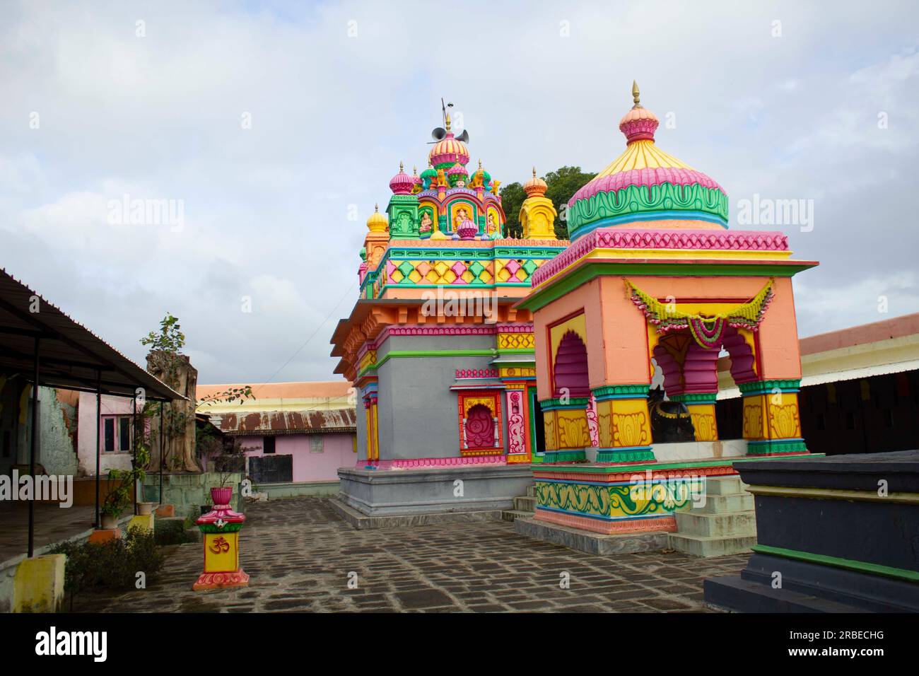 Temple Ganesh, Temple Shiv, Inde Banque D'Images