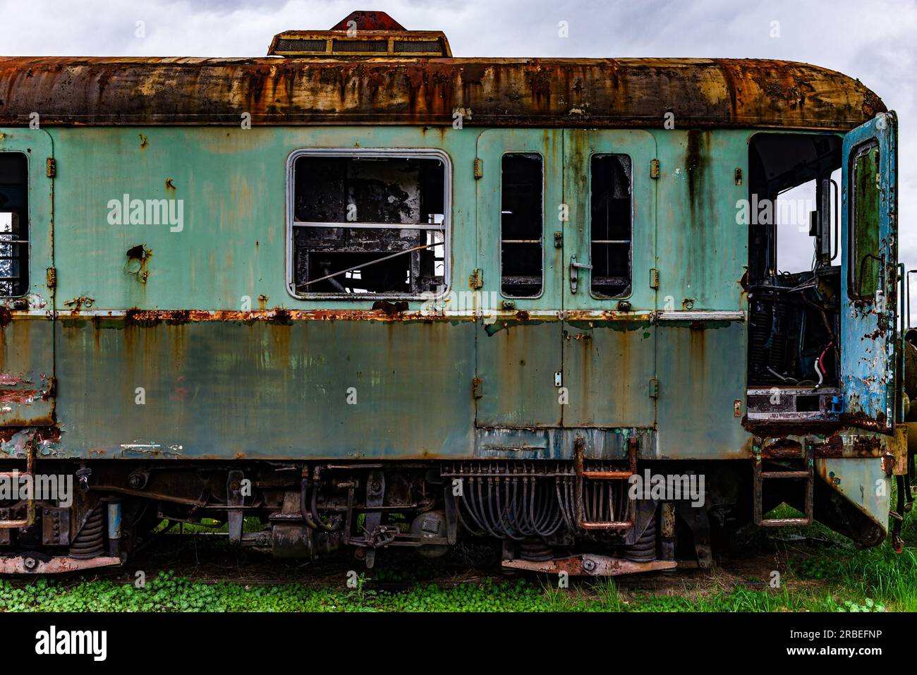 Ancien wagon de la gare abandonnée Banque de photographies et d’images ...
