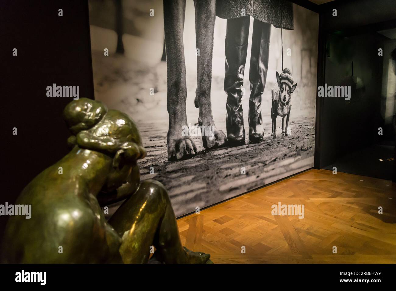 Rétrospective Elliott Erwitt au Maillol Museum, musée d'art dédié à l'œuvre du sculpteur français Aristide Maillol. Paris, France Banque D'Images