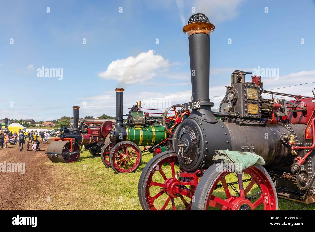 Daresbury, nr Warrington, Cheshire, Royaume-Uni. 09 juillet 2023. Le Cheshire Steam Fair est un événement annuel qui a lieu à Daresbury près de Warrington, dans le Cheshire. L'événement est établi depuis plus de 30 ans et est l'un des principaux événements Steam dans le Cheshire. Crédit : John Hopkins/Alamy Live News Banque D'Images