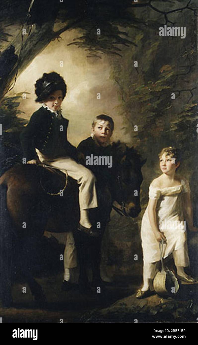 The Drummond Children 1809 de Henry Raeburn Banque D'Images