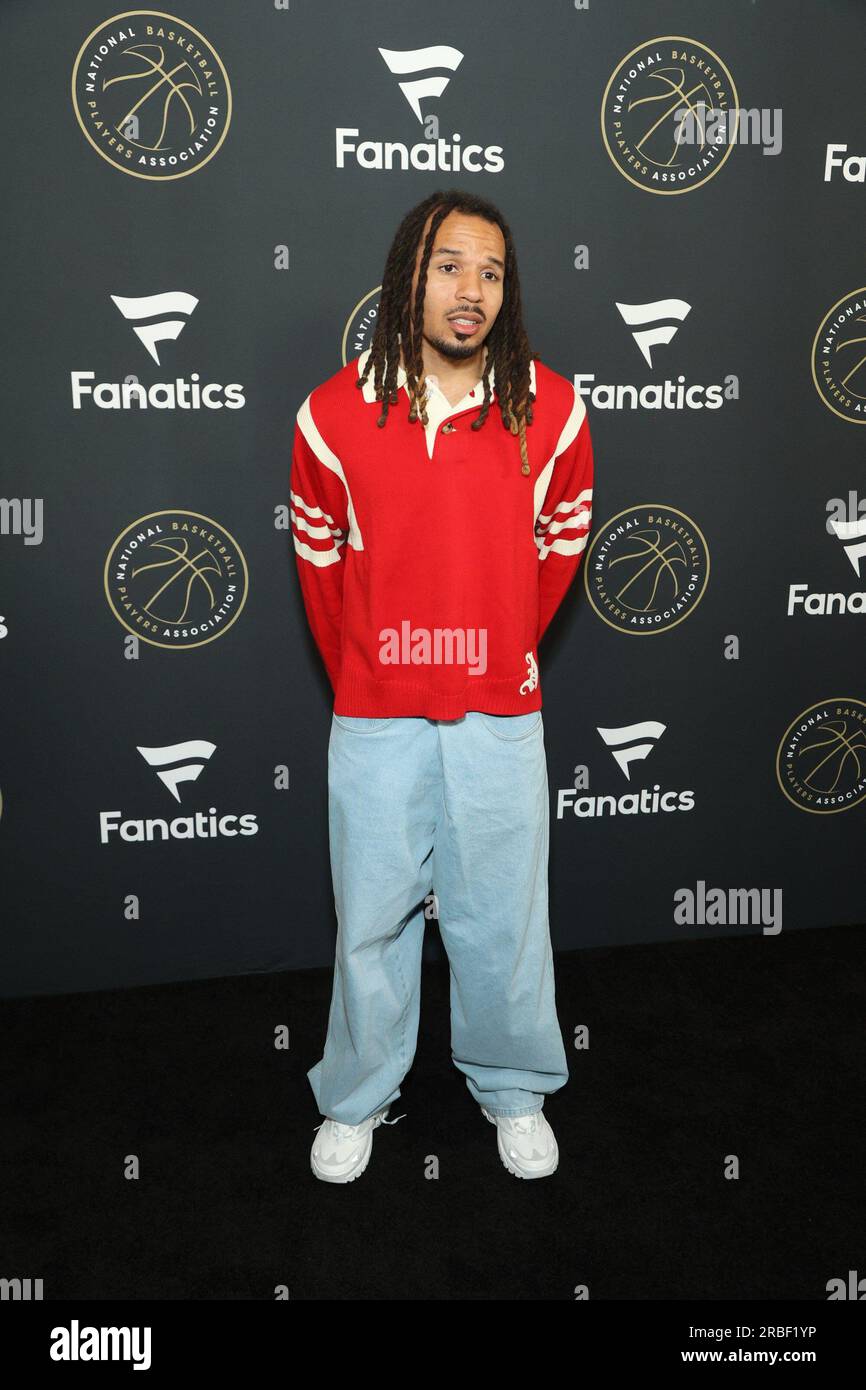 Las Vegas, NV, États-Unis. 8 juillet 2023. Cole Anthony aux arrivées pour Fanatics & NBPA Summer Players Party, TAO Nightclub au Venetian Resort, Las Vegas, NV le 8 juillet 2023. Crédit : JA/Everett Collection/Alamy Live News Banque D'Images