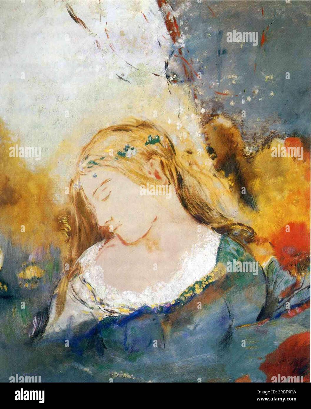 Ophelia par Odilon Redon Banque D'Images