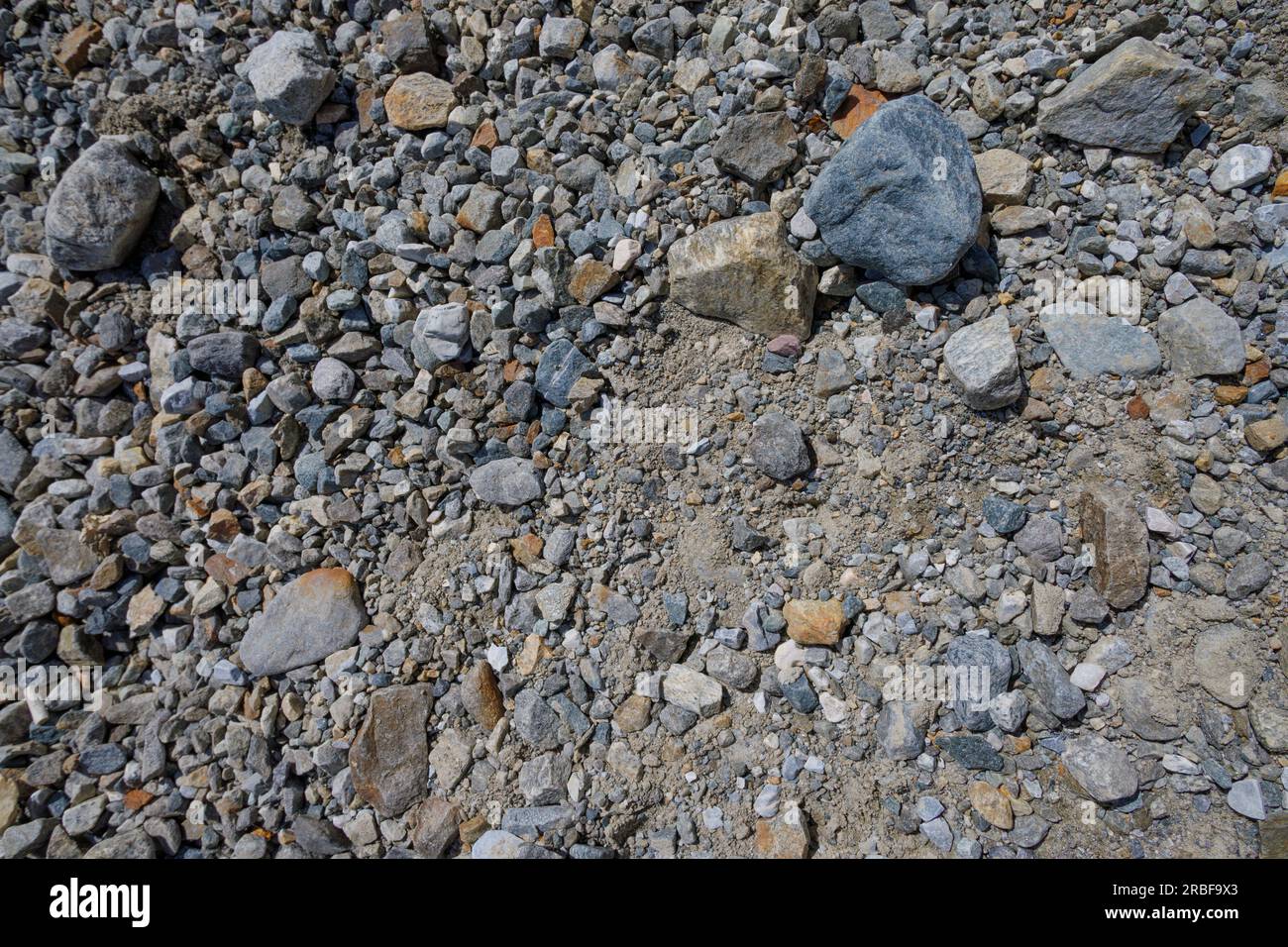 Vue depuis le glacier de Stubai (Stubaier gletscher) dans les Alpes autrichiennes, vallée de Stubai (Stubaital), Tyrol, Autriche, Europe Banque D'Images