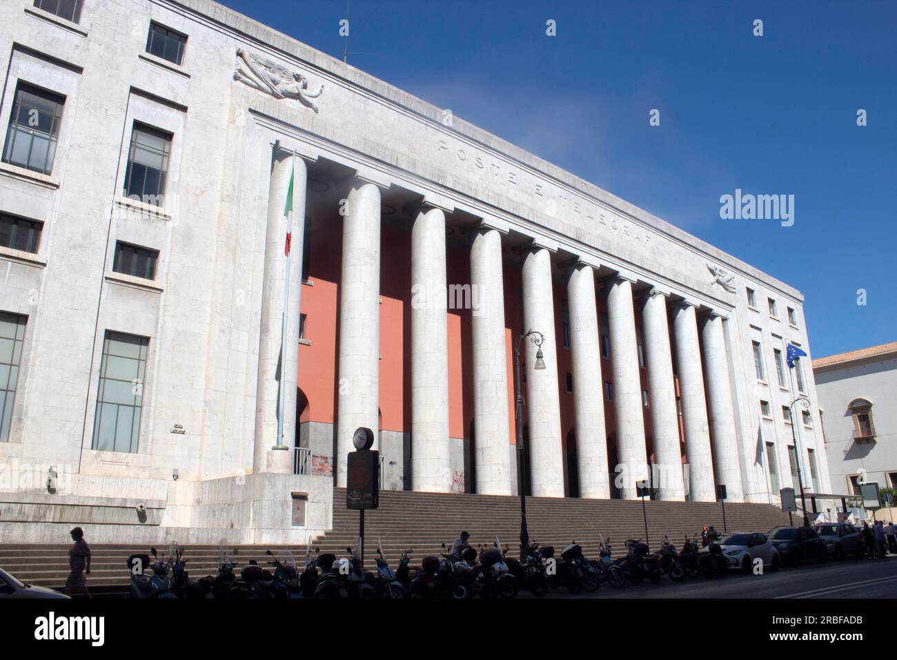 Palazzo delle poste ou Palazzo postale sur la via Roma à Palerme, Sicile, Italie Banque D'Images