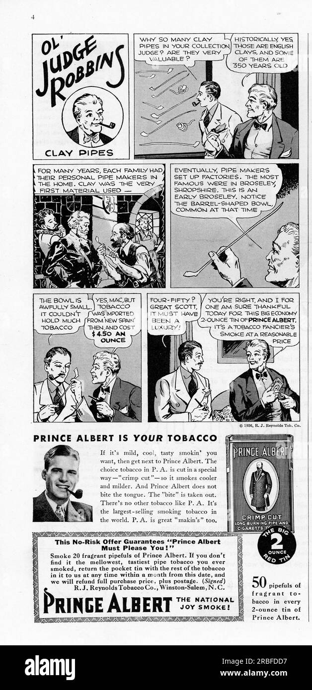 Vintage Time Magazine 29 juin 1936 publication publicitaire, États-Unis Banque D'Images