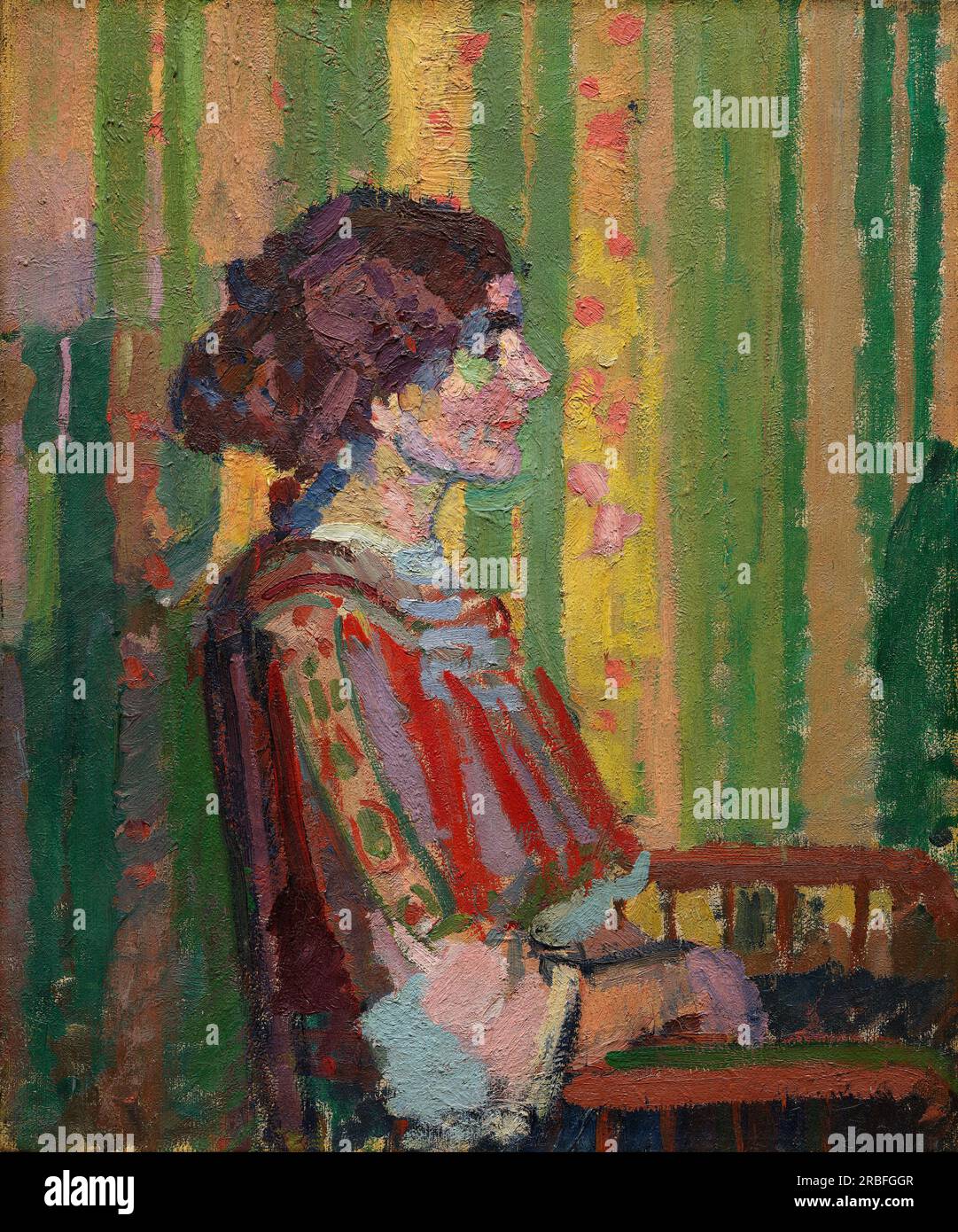Stanislawa de Karlowska (Mme Robert Bevan), par Harold Gilman. env. 1913 Banque D'Images