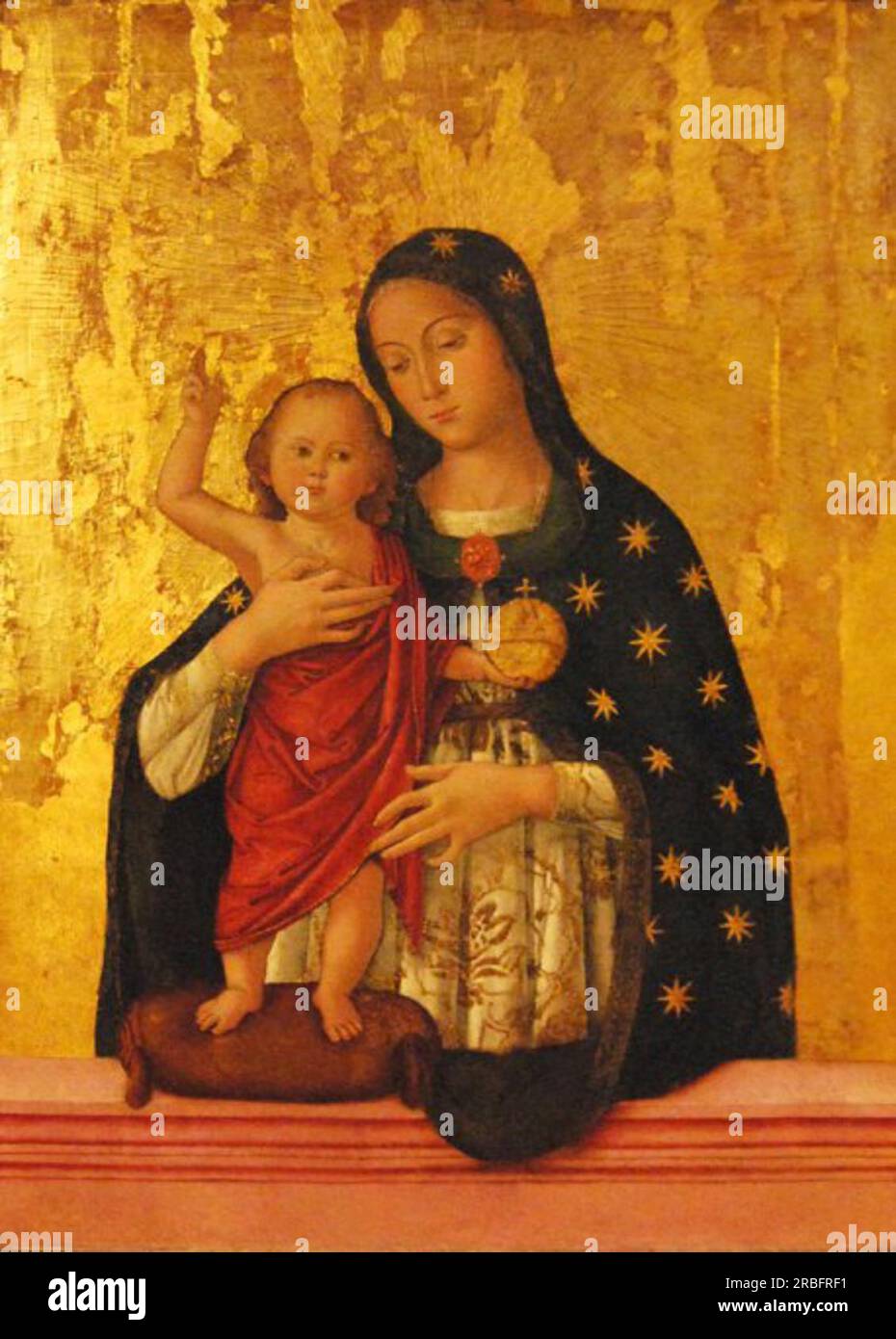 Madonna Col Bambino 1483 par Antoniazzo Romano Banque D'Images