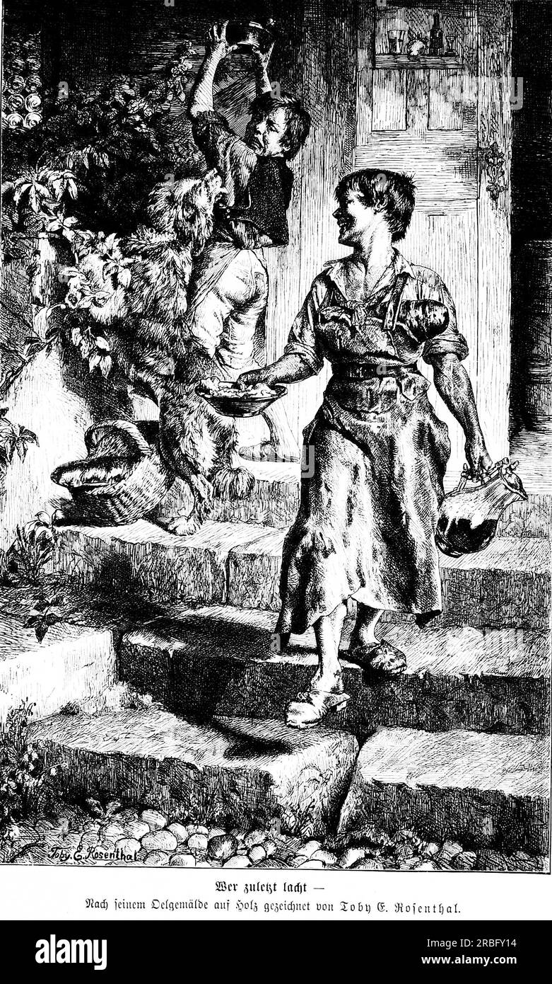 Die Gartenlaube 1876 de Toby Edward Rosenthal Banque D'Images