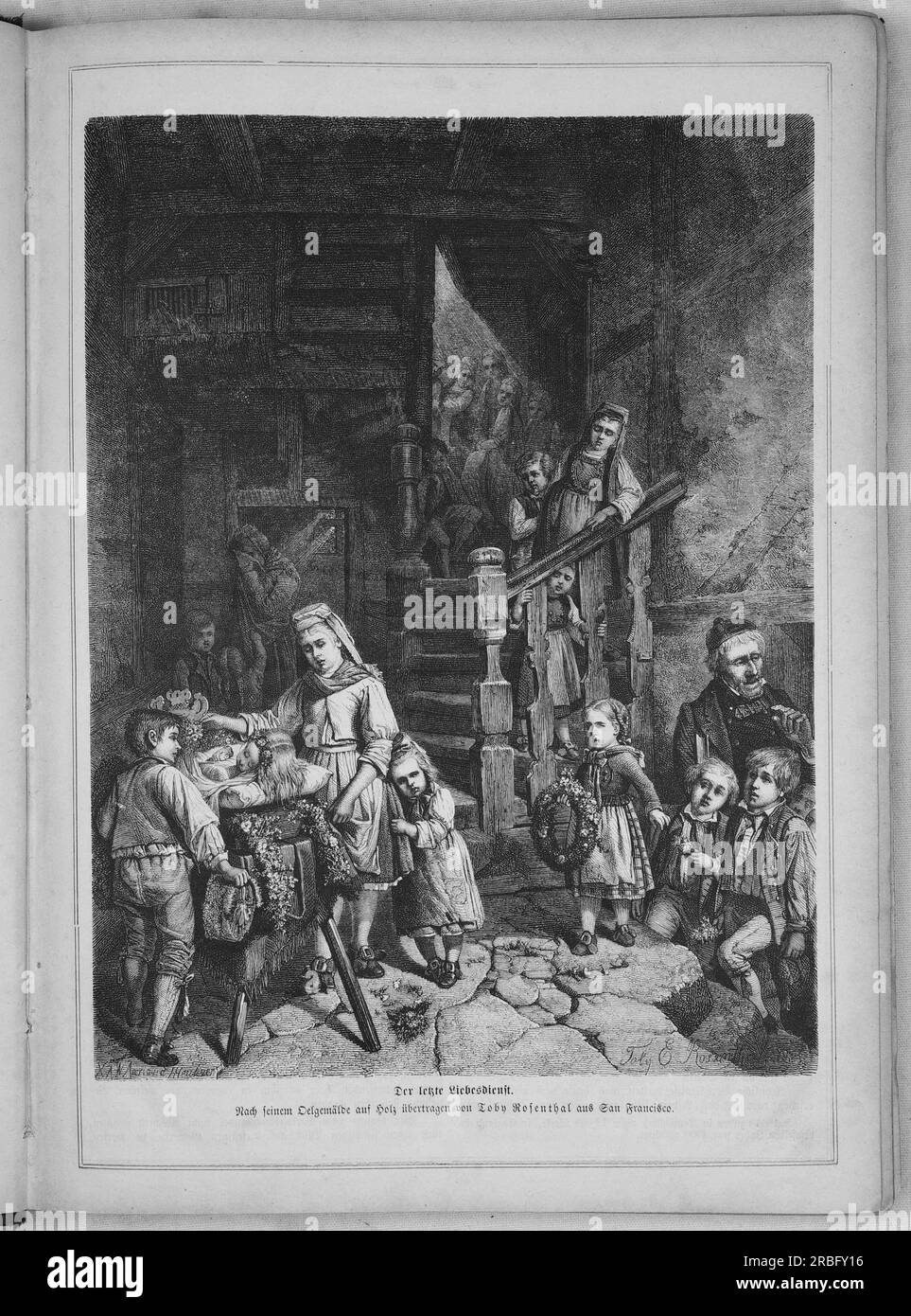 Die Gartenlaube 1869 de Toby Edward Rosenthal Banque D'Images