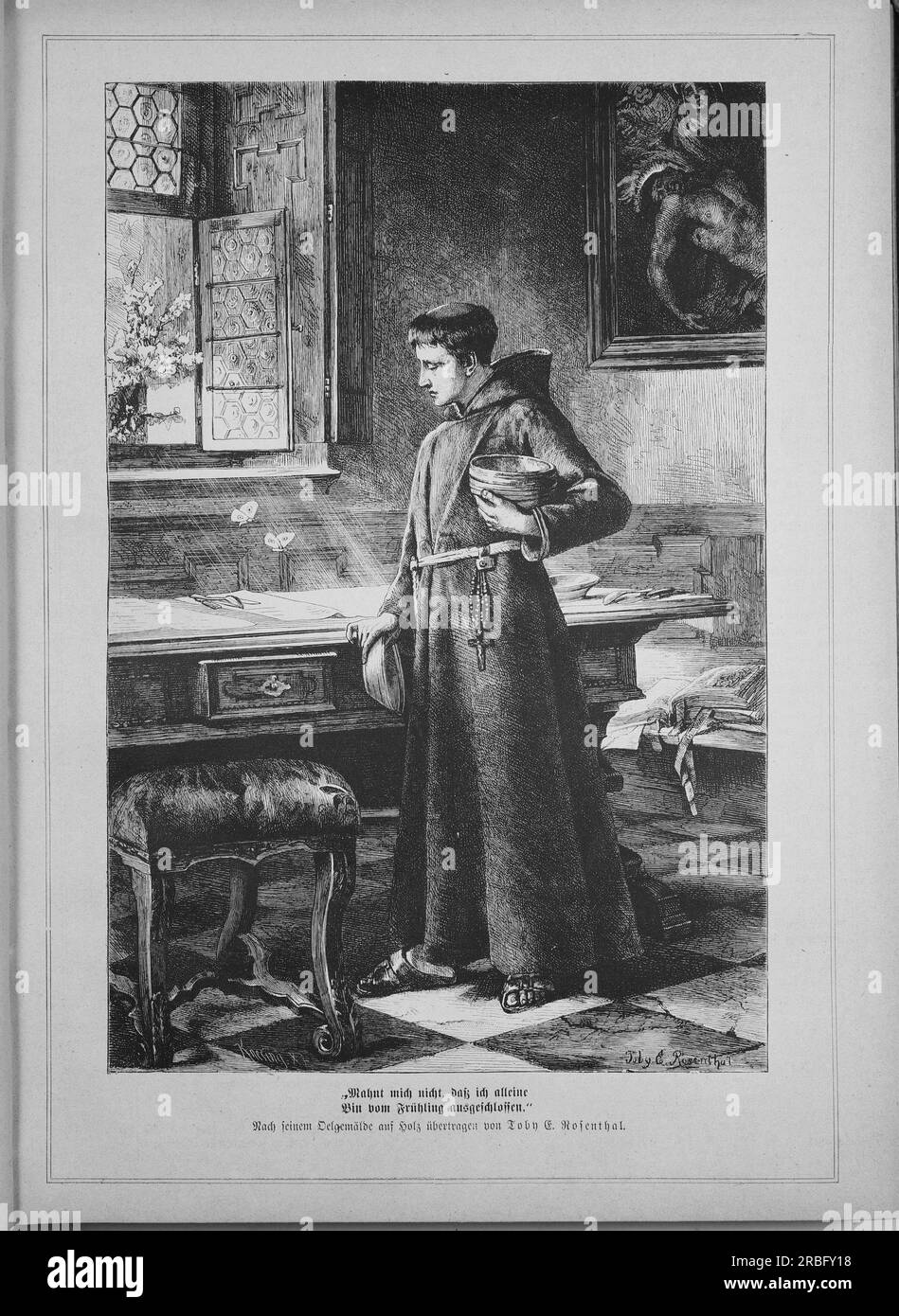 Die Gartenlaube 1877 de Toby Edward Rosenthal Banque D'Images
