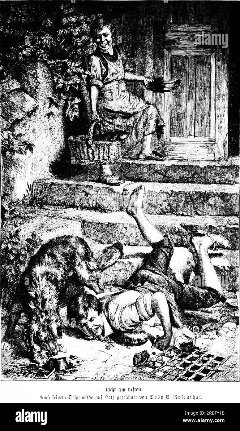 Die Gartenlaube 1876 de Toby Edward Rosenthal Banque D'Images
