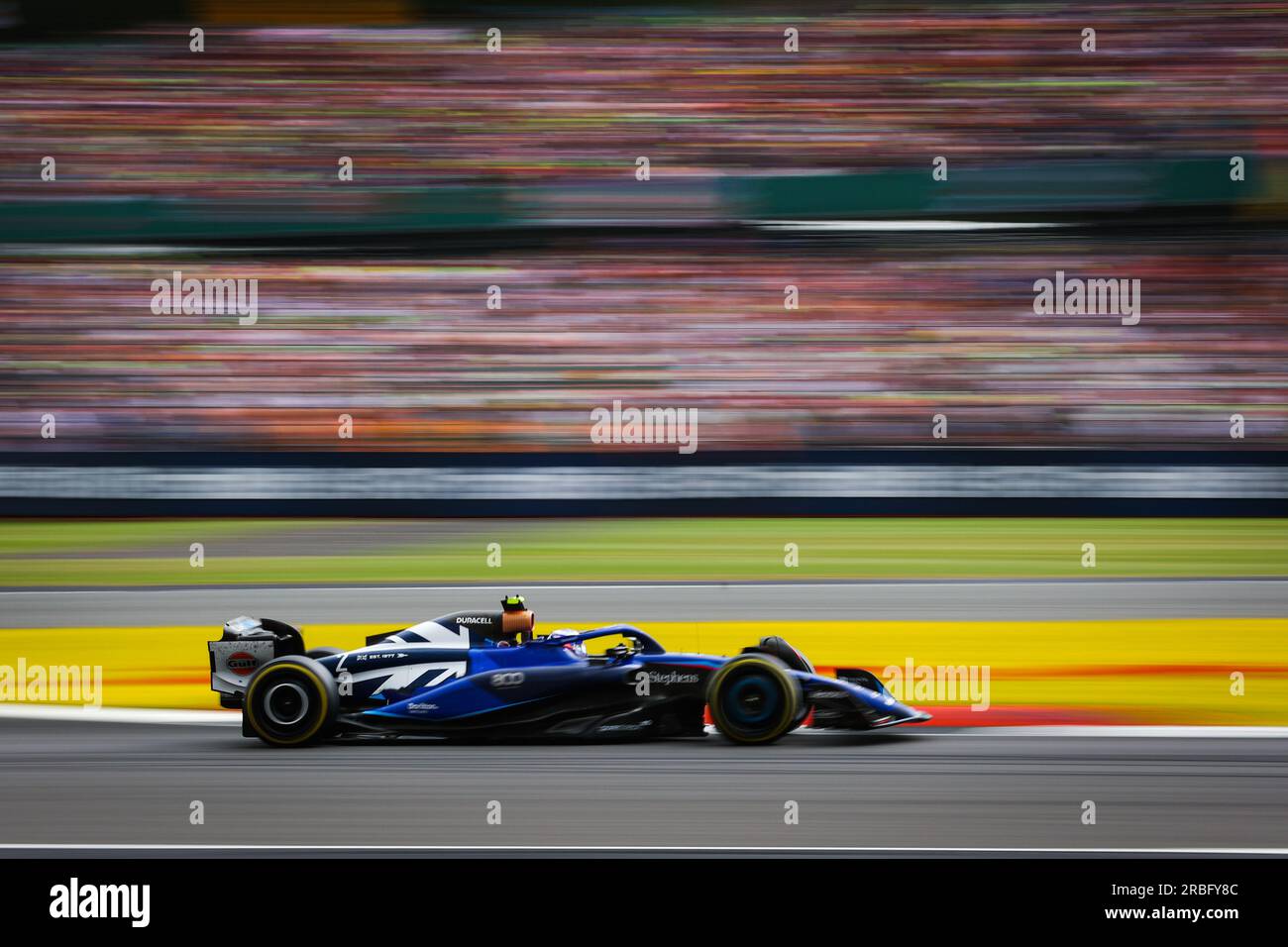 02 SARGEANT Logan (usa), Williams Racing FW45, action lors du Grand Prix de Grande-Bretagne Aramco de Formule 1 2023, 10e manche du Championnat du monde de Formule 1 2023 du 7 au 9 juillet 2023 sur le circuit de Silverstone, à Silverstone, Royaume-Uni Banque D'Images