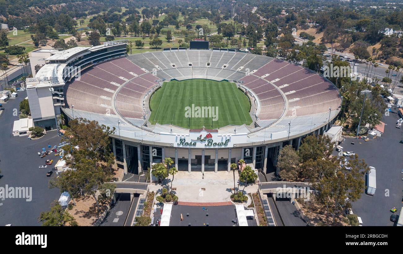 26 juillet 2018, Pasadena, Californie, États-Unis : le Rose Bowl est un stade d'athlétisme extérieur des États-Unis, situé à Pasadena, Californie, au nord-est Banque D'Images