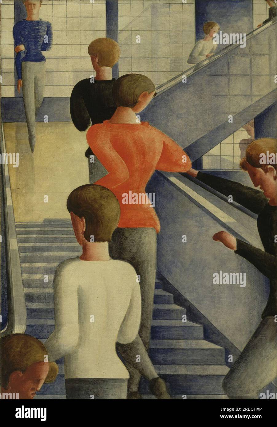 Bauhaus Stairway 1932 par Oskar Schlemmer Banque D'Images