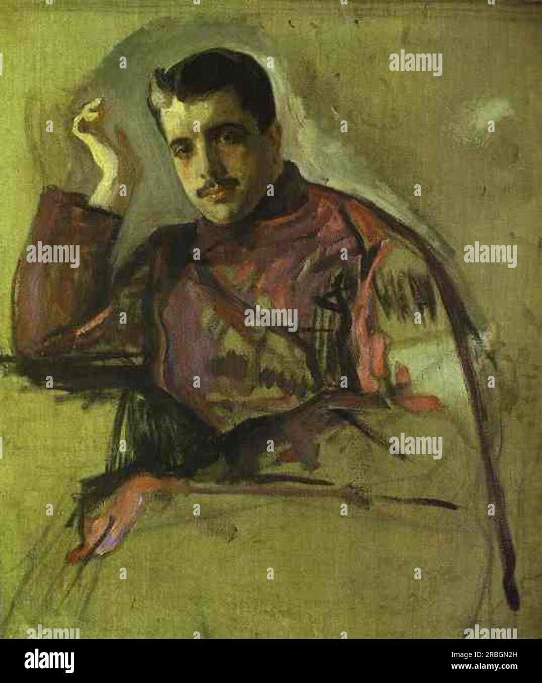 Portrait de Sergei Diaghilev 1904 par Valentin Serov Banque D'Images