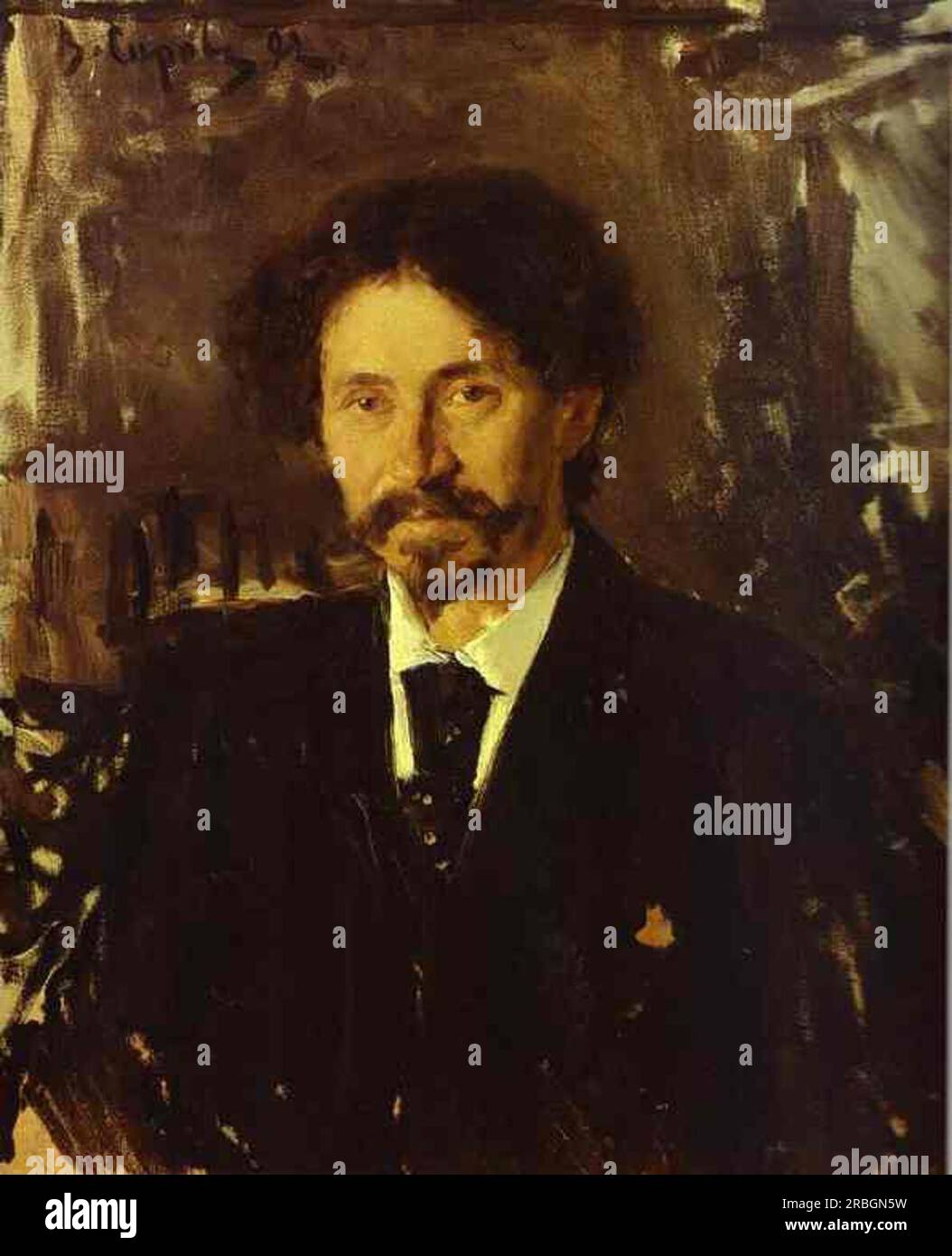 Portrait de l'artiste Ilya Repin 1892 par Valentin Serov Banque D'Images