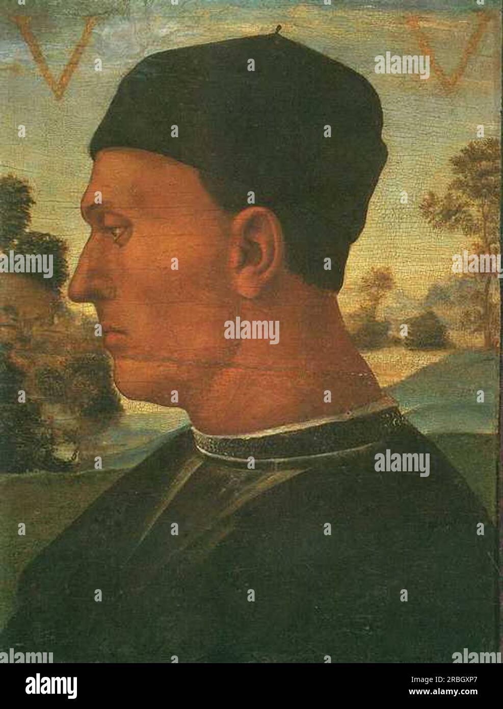 Portrait de Vitellozzo Vitelli 1496 par Luca Signorelli Banque D'Images