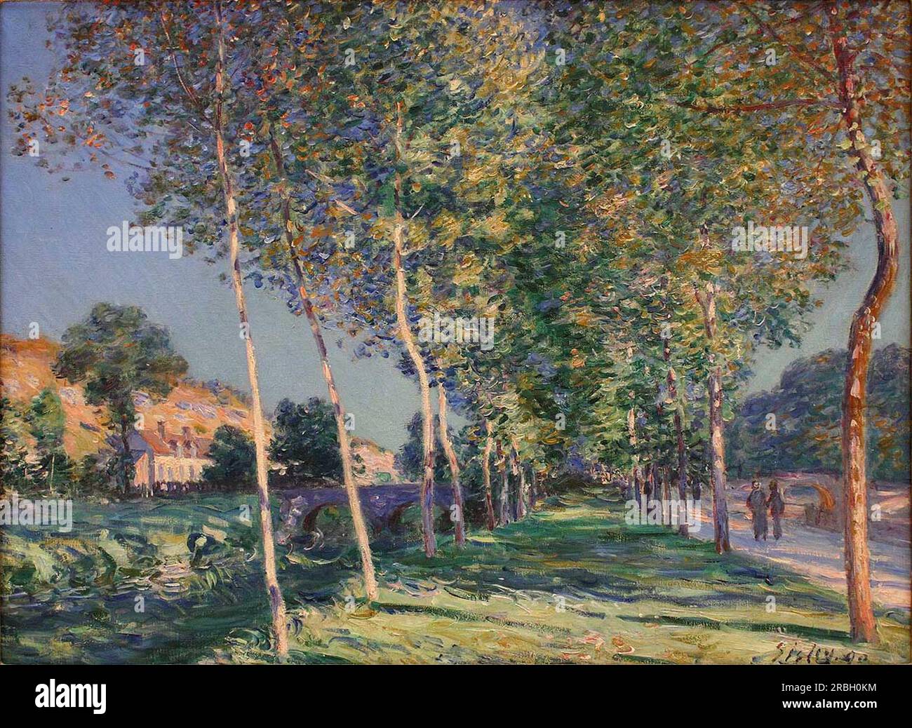 アルフレッド・シスレーL'ALLEE DES PEUPLIERS A MORET Allée de peupliers aux environs de Moret-sur-Loing - Alfred