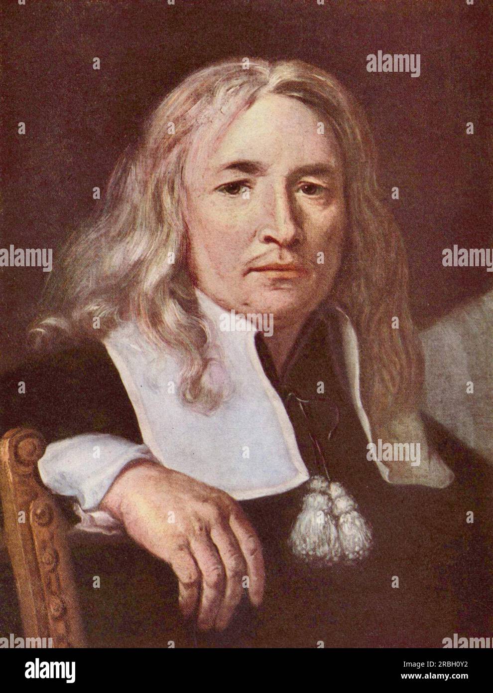 Portrait d'un homme aux cheveux longs et blonds 1640 par Karel Škréta Banque D'Images