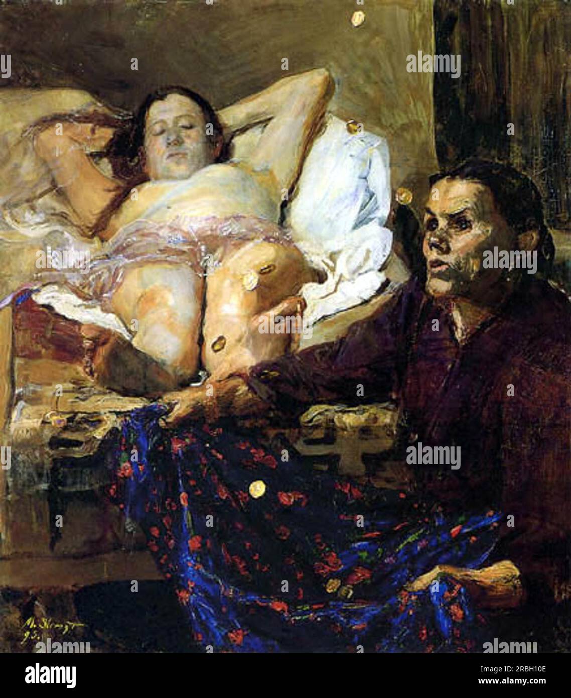 Danae de Max Slevogt Banque D'Images