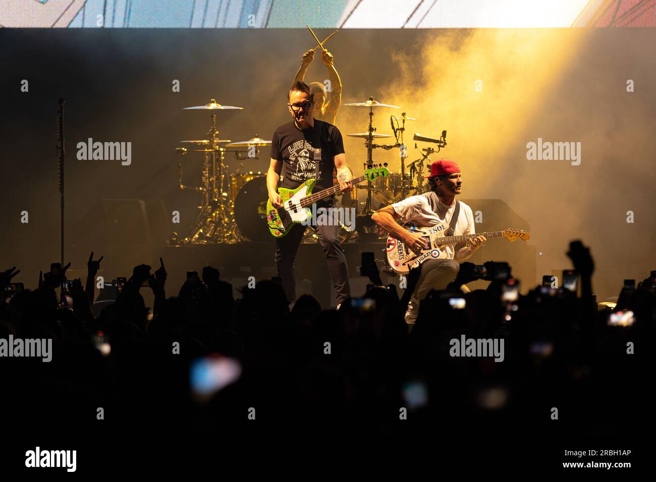 Blink-182 en concert à Rogers Arena à Vancouver, BC, Canada le 27 juin 2023 par Jamie Taylor Banque D'Images