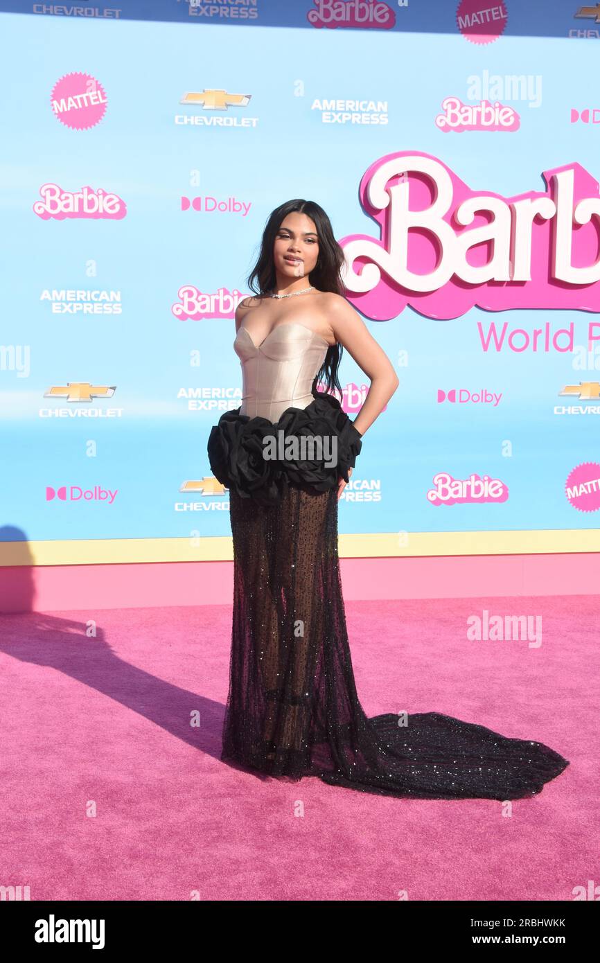 Los Angeles, Californie, USA 9 juillet 2023 l'actrice Ariana Greenblatt assiste à Warner Bros. Images première mondiale de ÔBarbieÕ au Shrine Auditorium le 9 juillet 2023 à Los Angeles, Californie, États-Unis. Photo de Barry King/Alamy Live News Banque D'Images