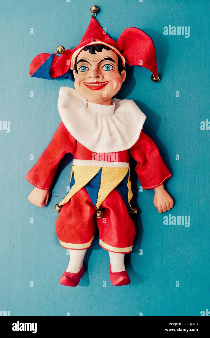 Marionnette vintage Jester Banque D'Images
