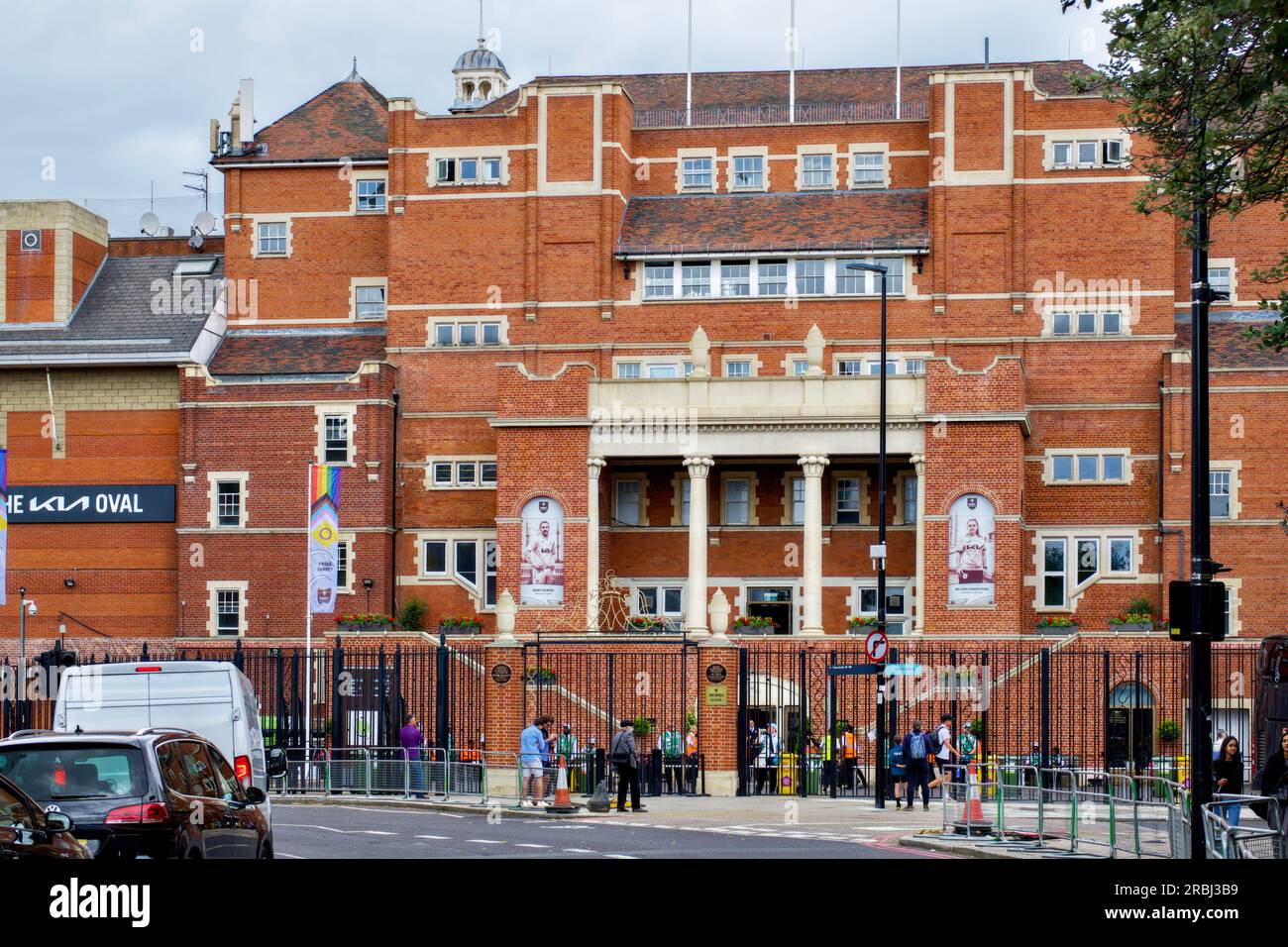 Surrey Cricket Club, Kia Oval, Kennington, Borough of Lambeth, Londres, Angleterre, Royaume-Uni Banque D'Images