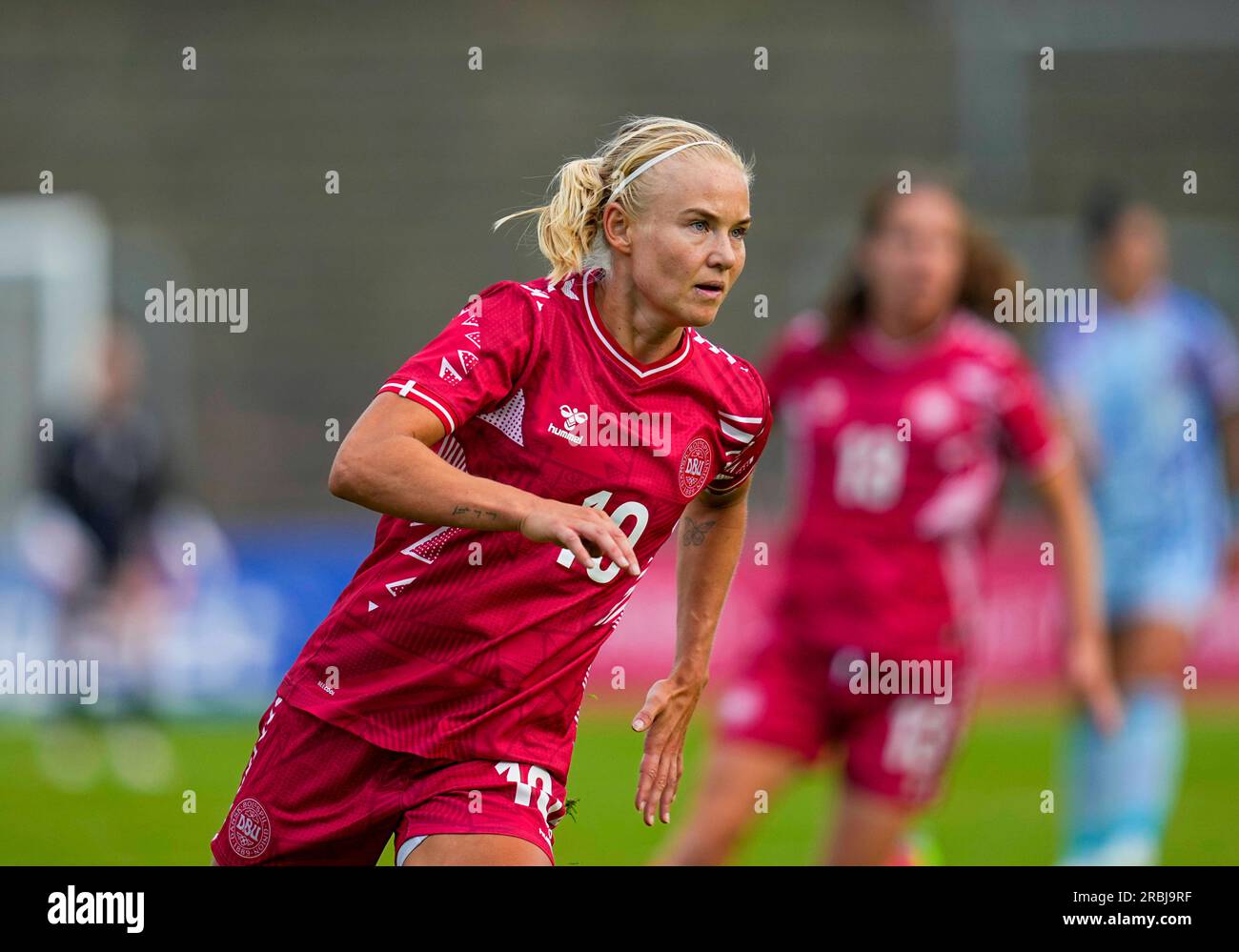 July 05 2023: Pernille Harder (Denmark) looks on during a UEFA Womens Friendly game, Denmark vs Spain, at Gladsaxe Stadium, Copenhagen, Denmark. Kim Price/CSM (Credit Image: © Kim Price/Cal Sport Media) (Cal Sport Media via AP Images) Banque D'Images