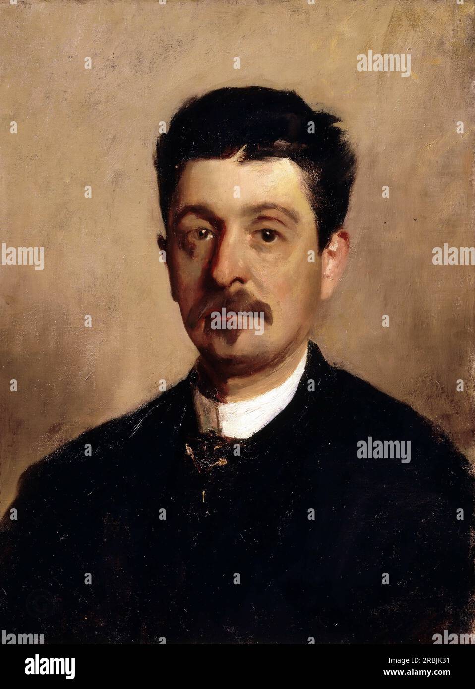 Cesare Tallone – Portrait de l'avocat Tiraboschi 1892 Banque D'Images