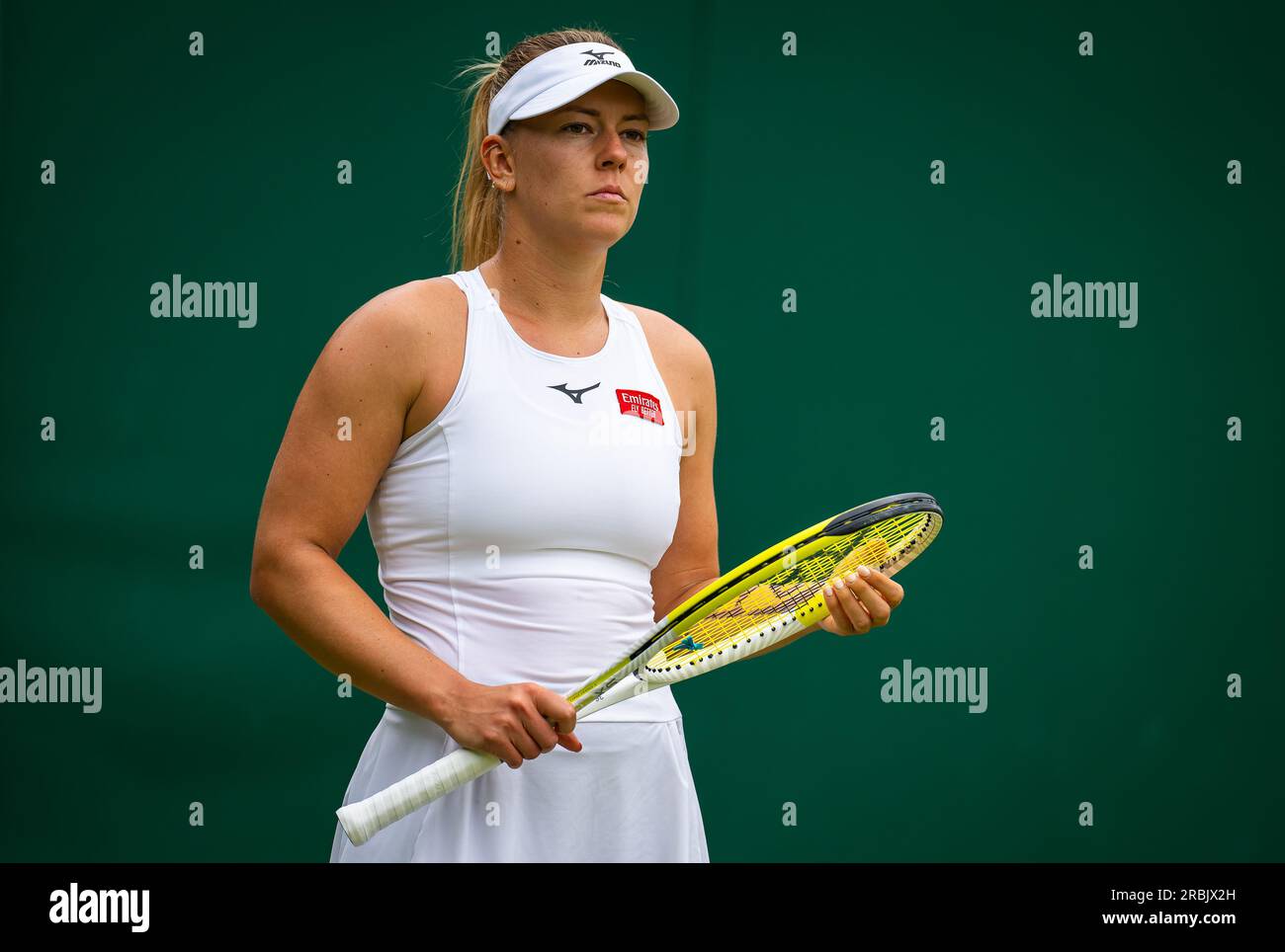 Dalma Galfi de Hongrie en action lors du troisième tour des Championnats de Wimbledon 2023 le 8 juillet 2023 au All England Lawn tennis & Croquet Club à Wimbledon, en Angleterre Banque D'Images