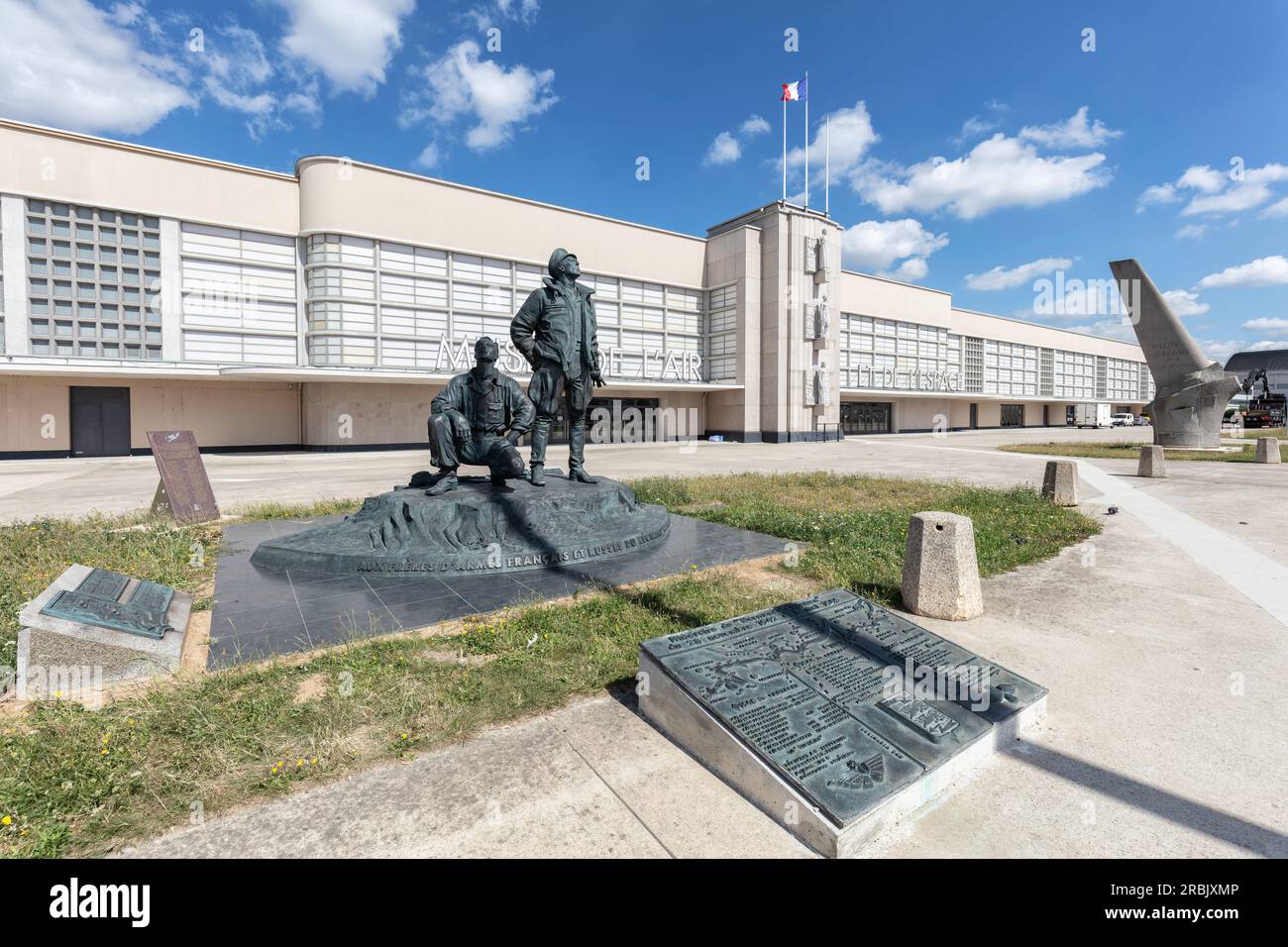 Mémorial du régiment Normandie Niemen de Victor Pasenko et Vladimir Sourovtsev, Musée de l'Air et de l'espace, aéroport de Paris le Bourget, Paris, France Banque D'Images
