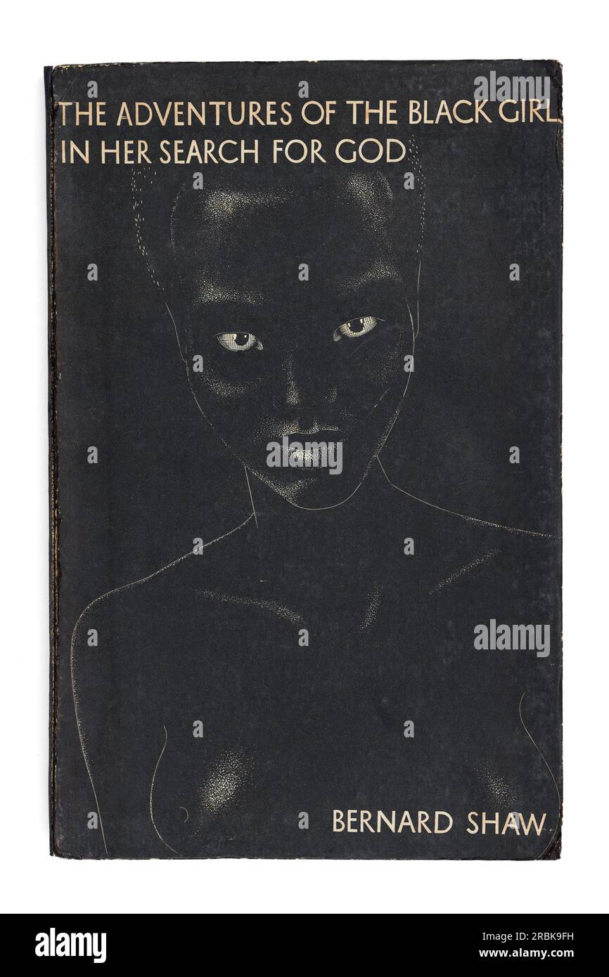 Couverture d'une édition de The Adventures of the Black Girl in Her Search for God de George Bernard Shaw Banque D'Images