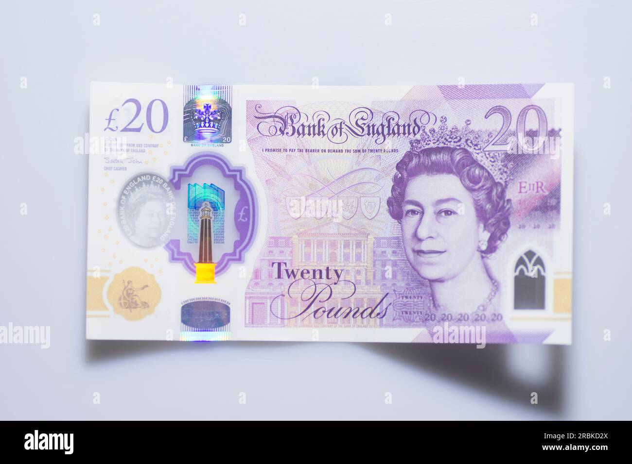 billet de banque de 20 livres sterling Banque D'Images