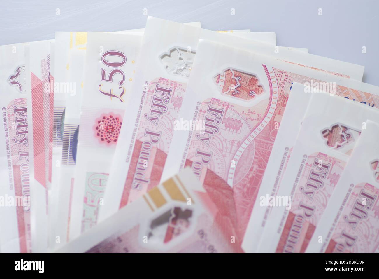 billets de 50 livres Banque D'Images