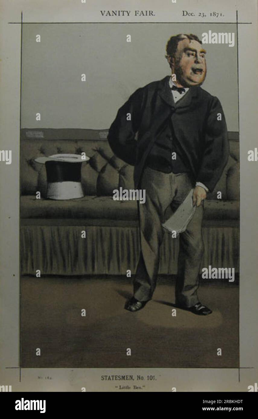 Statesman No.101° - caricature de George Cavendish Bentinck 1871 par James Tissot Banque D'Images