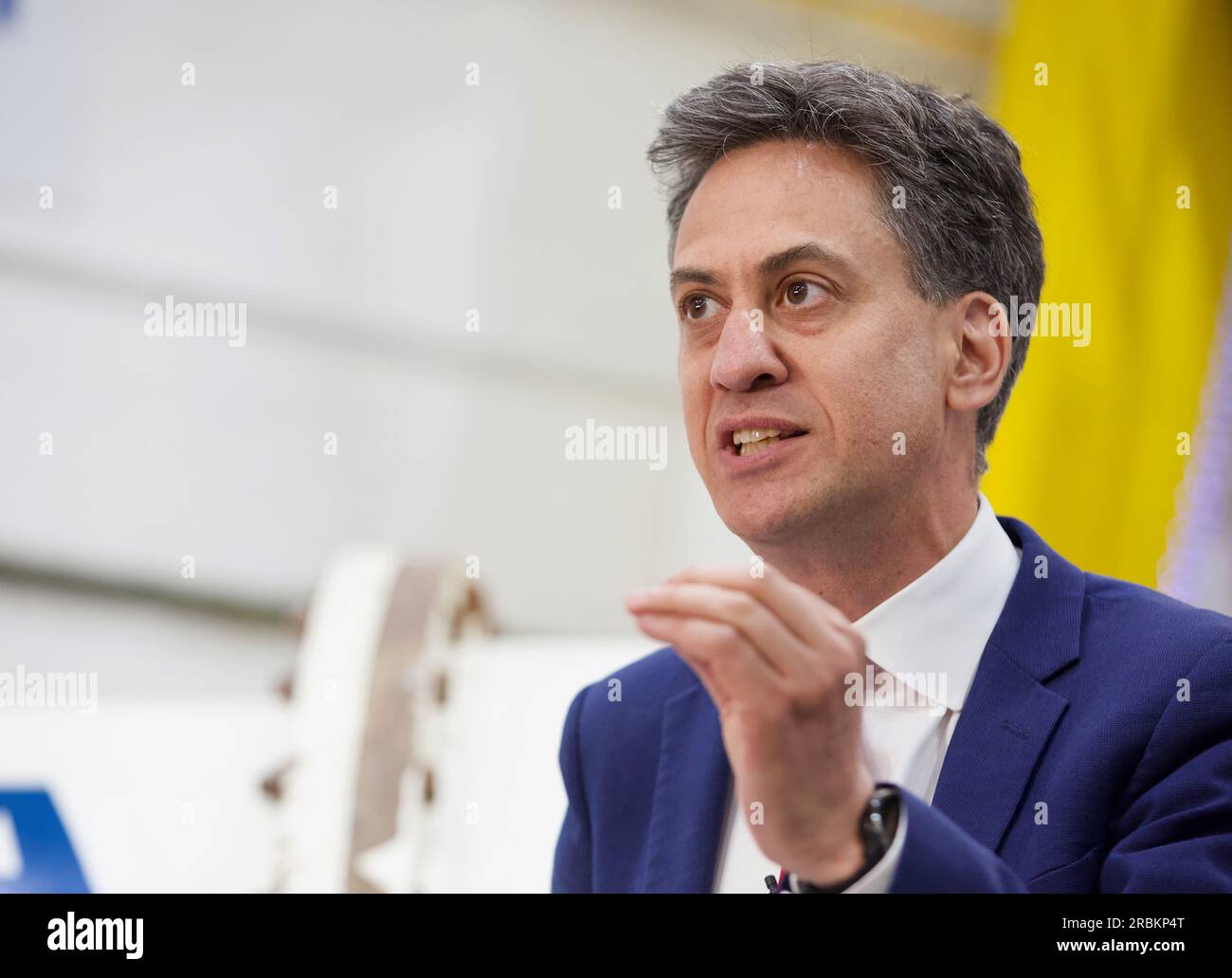 Edimbourg, Royaume-Uni, 19 juin 2023 : Ed Miliband, Shadow Climate change du Labour et Net Zero Secretary, parle de la politique énergétique. Photo : DBMS/Alamy Banque D'Images