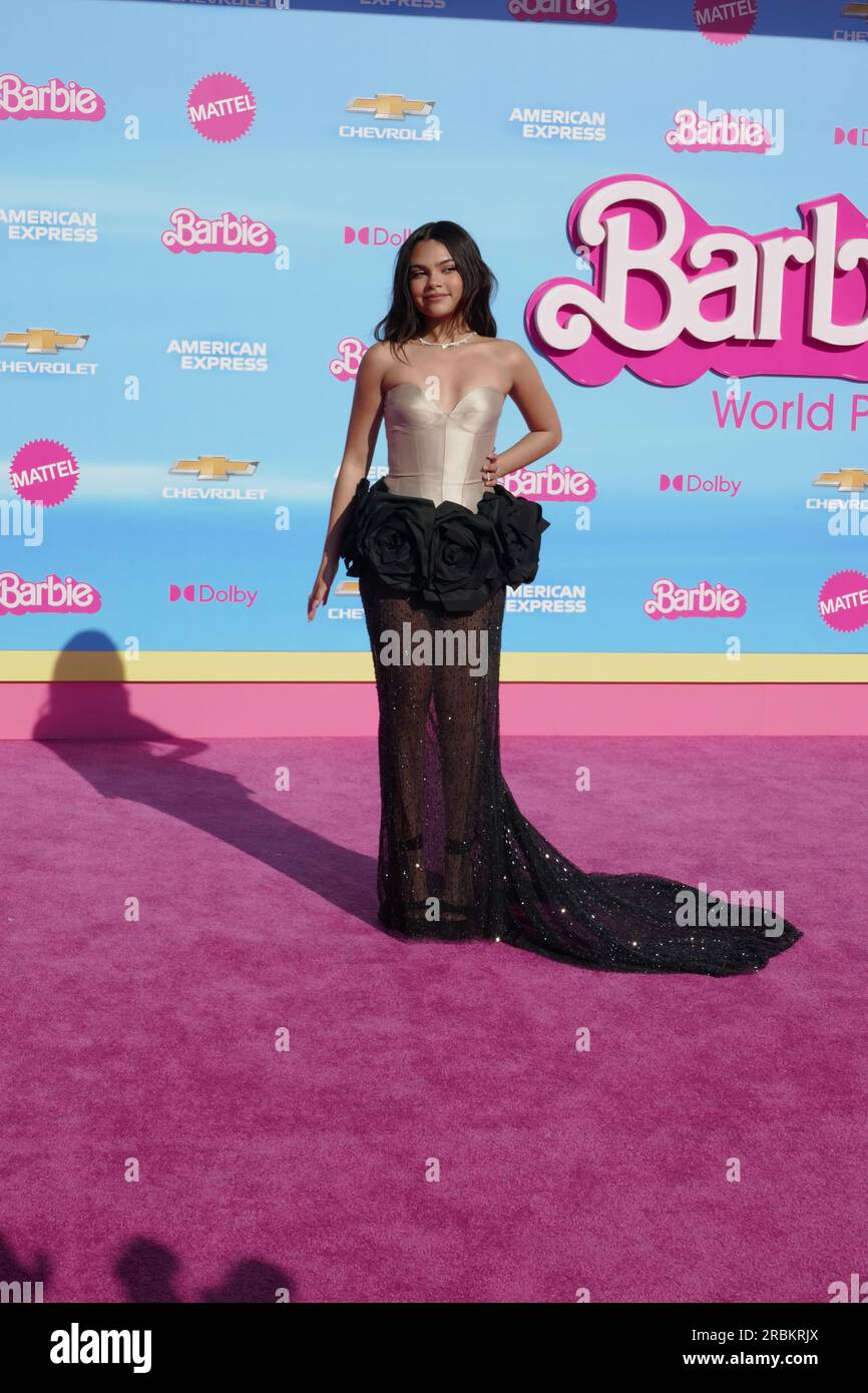 Los Angeles, Californie, USA 9 juillet 2023 l'actrice Ariana Greenblatt assiste à Warner Bros. Images première mondiale de ÔBarbieÕ au Shrine Auditorium le 9 juillet 2023 à Los Angeles, Californie, États-Unis. Photo de Barry King/Alamy Live News Banque D'Images