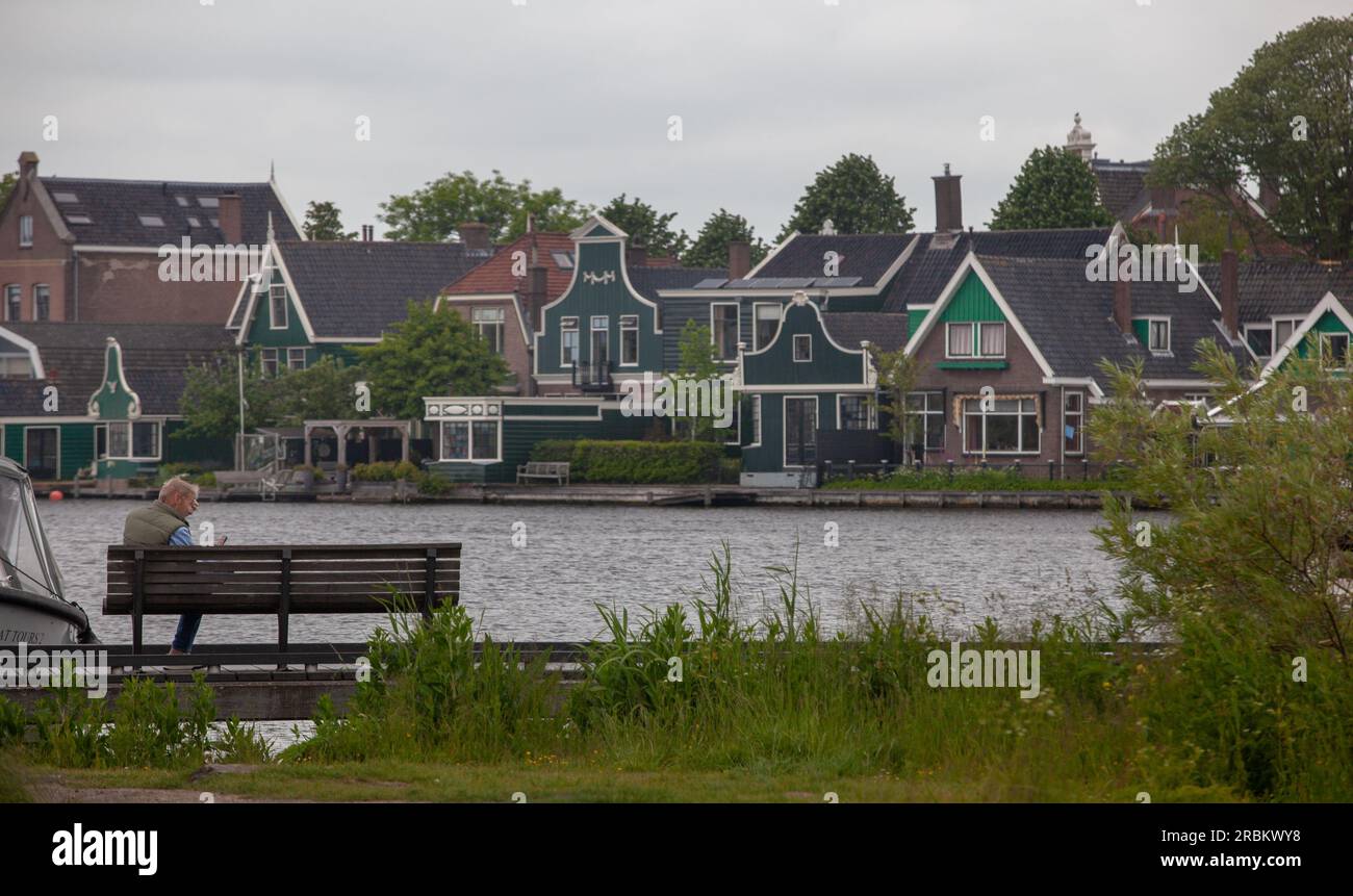 Pays-Bas, Hollande, Amsterdam, Rokin, Zaanse, Schans, Monnickendam, Muiden, Muiderslot, Banque D'Images