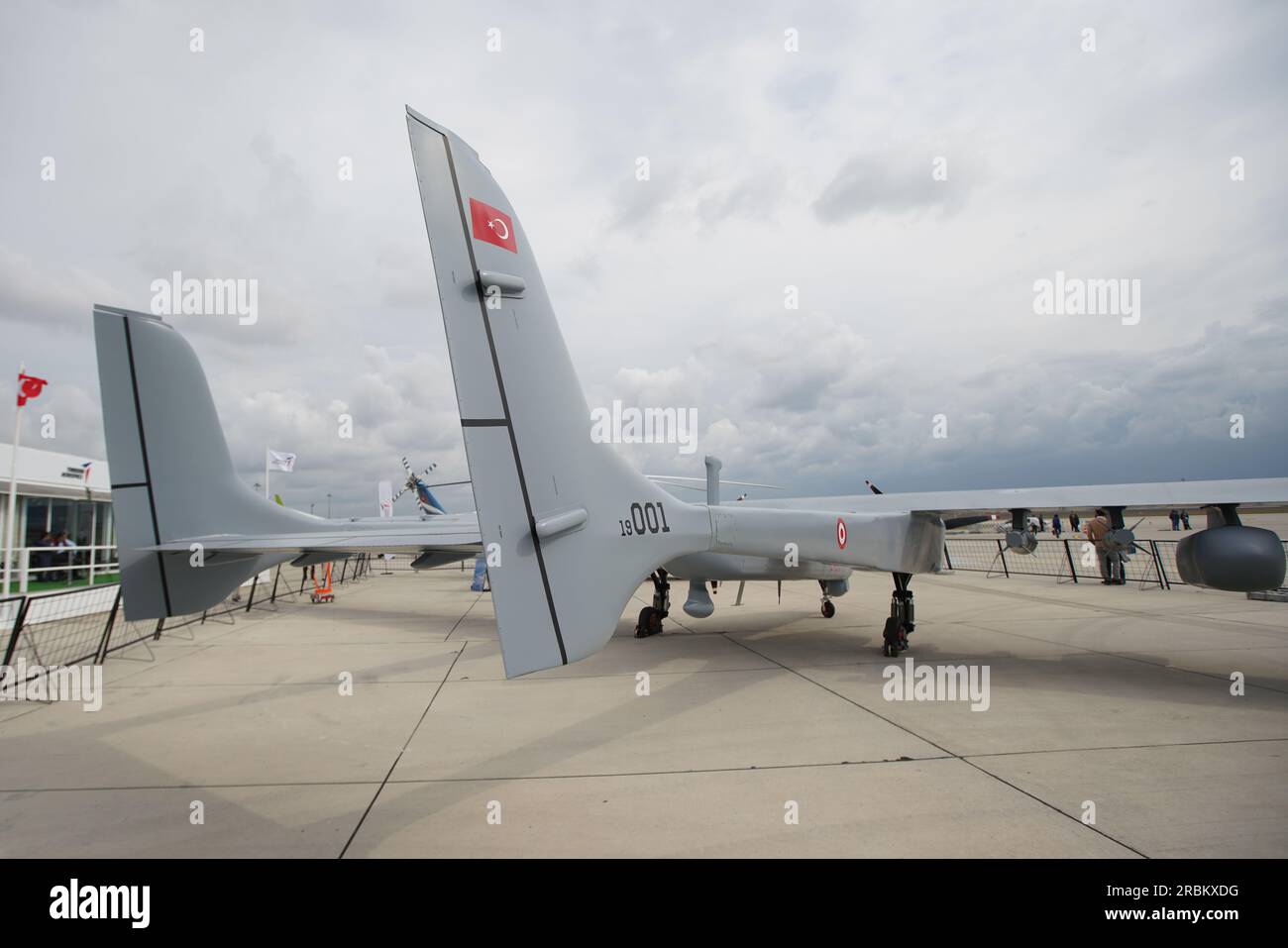 ISTANBUL, TURKIYE - 08 OCTOBRE 2022 : exposition de Tai Aksungur UAV dans  l'Airshow d'Istanbul à l'aéroport Ataturk d'Istanbul Photo Stock - Alamy